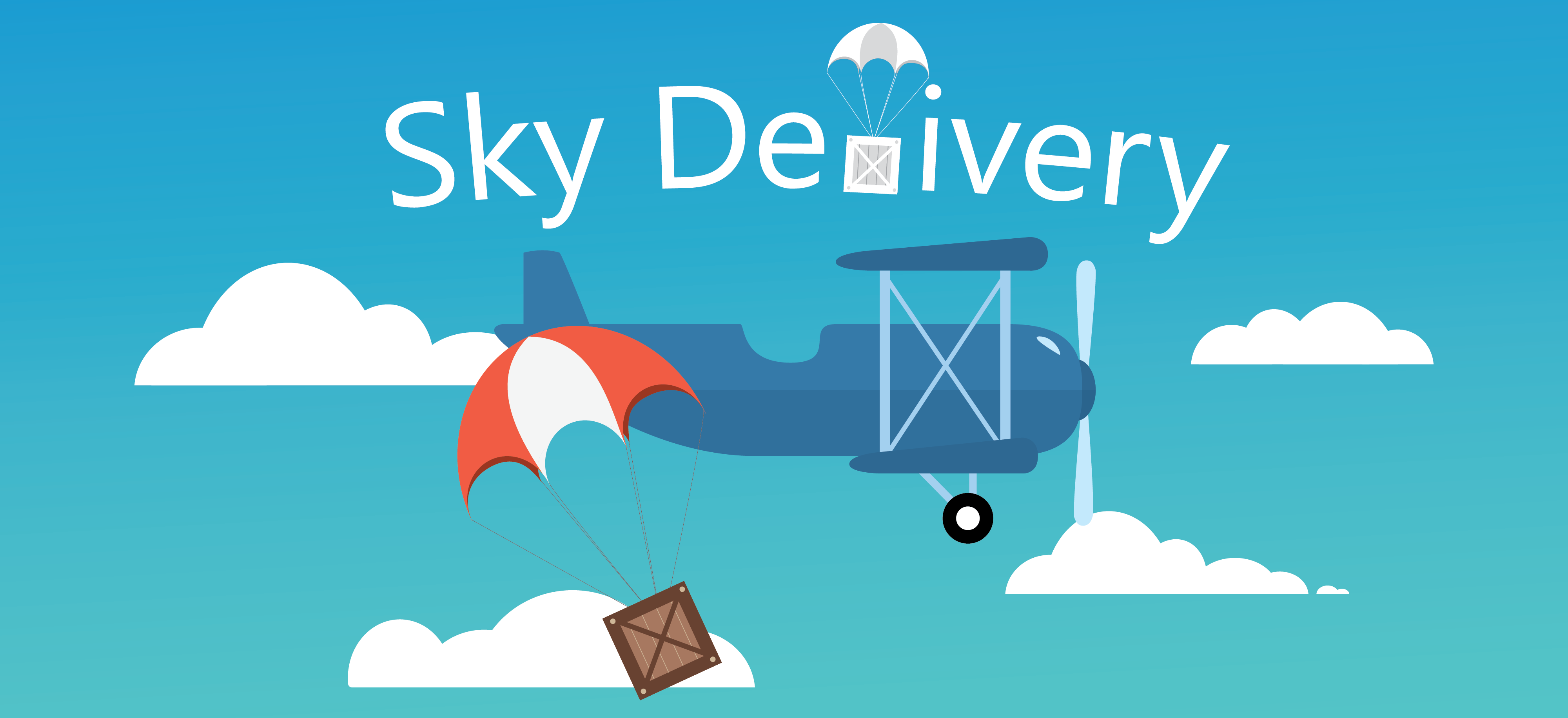 Sky Delivery illustration.